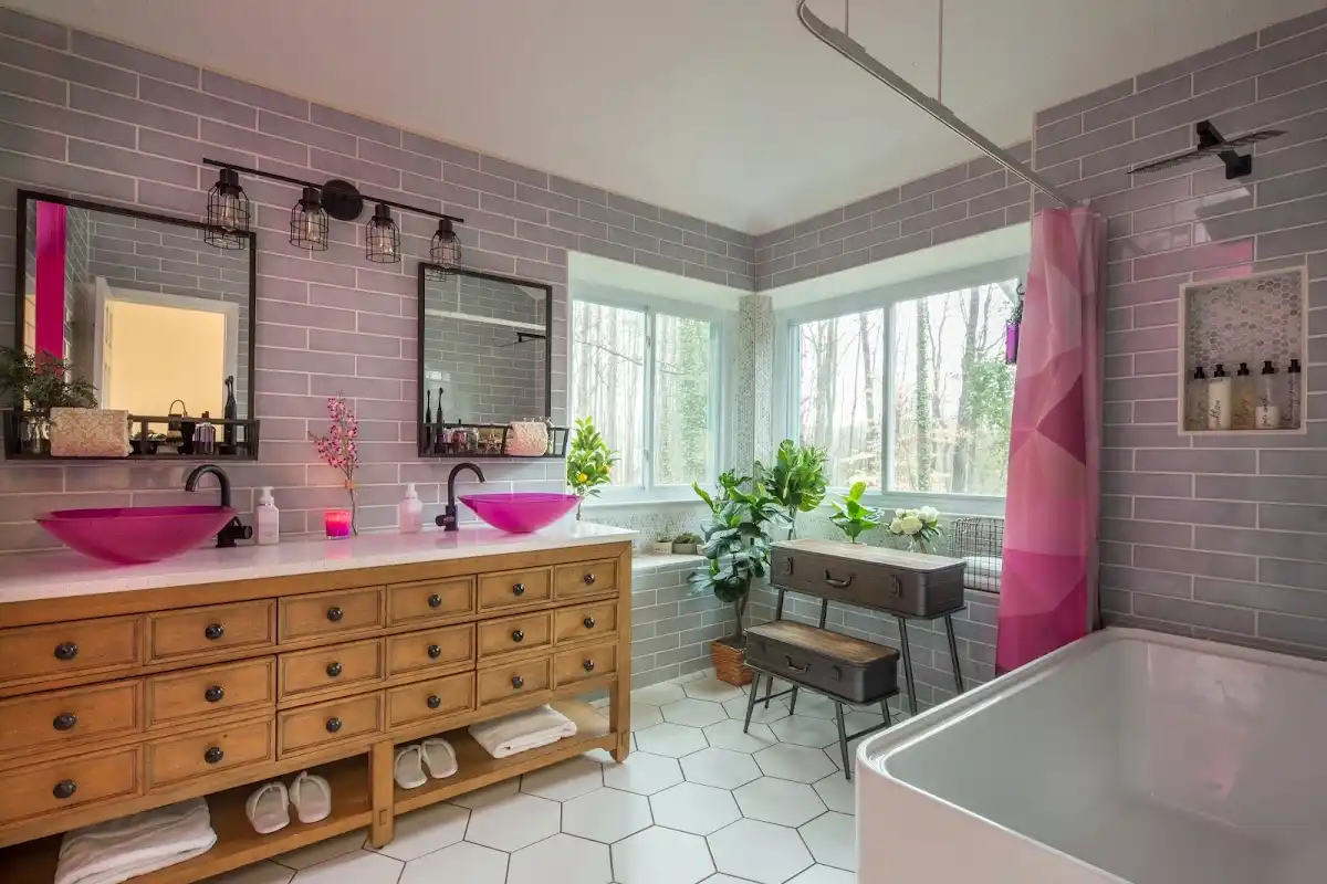 Bathroom renovation after water damage restoration in Duluth